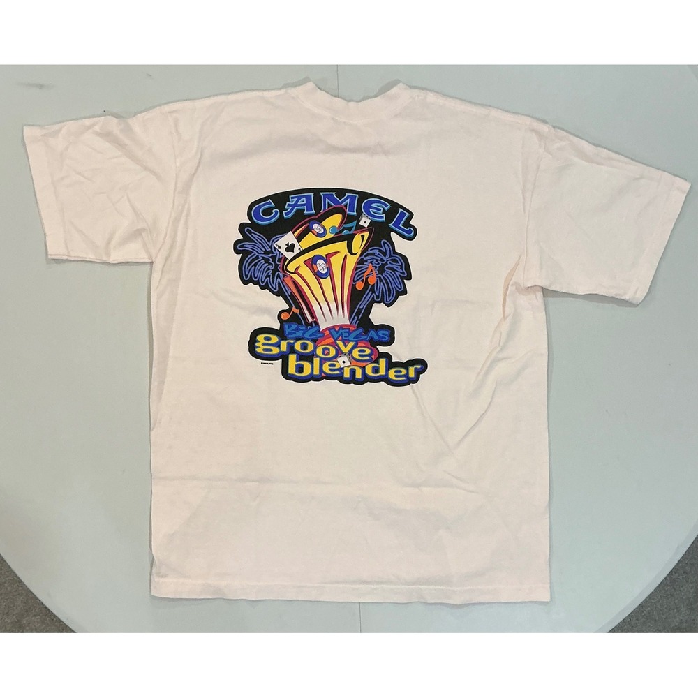 VTG Camel Cigarettes 90s Big Vegas Groove Blender Pocket T Shirt Mens XL